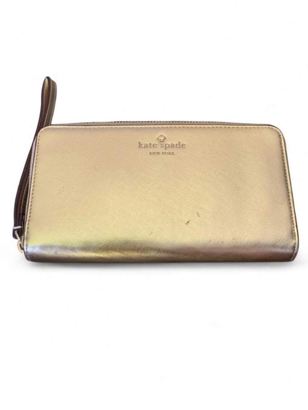 Kate Spade New York Metallic Gold Talk Is Chic Wristlet Wallet